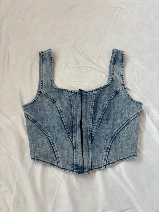 Tops - Blāshe corset denim top